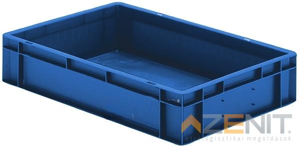 Műanyag szállítóláda 600×400×120 mm kék színben