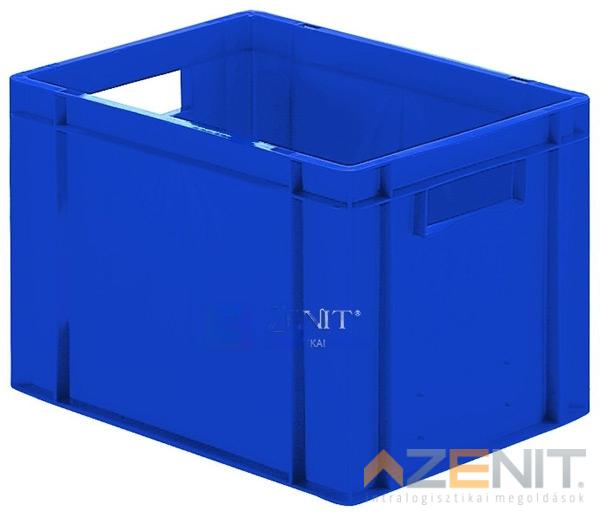 Műanyag szállítóláda 400×300×270 mm kék színben